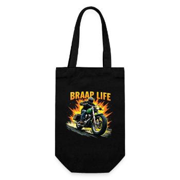 Motorcycle Motorcyclist Motorcycle Machine - Gift Bag for Bottles - black - Front