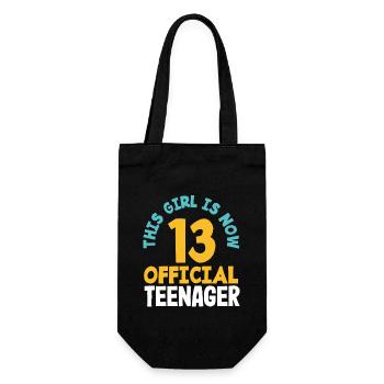 Now 13 Official Teen Birthday - Gift Bag for Bottles - black - Front