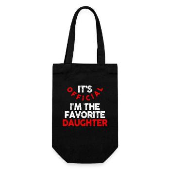 C'est officiel, je suis la fille préférée - Sac à bouteille - noir - Devant