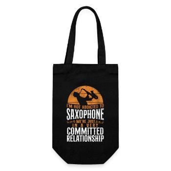 Saxophones Je ne suis pas accro à mon - Sac à bouteille - noir - Devant