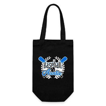 Baseball Auntie - Gift Bag for Bottles - black - Front