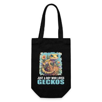 Geckos Gecko - Gift Bag for Bottles - black - Front