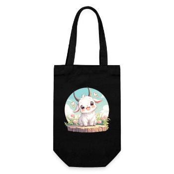 goats goat - Gift Bag for Bottles - black - Front