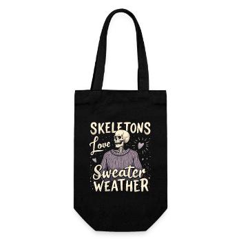 Cozy, Horror, Aesthetics, Spooky, Cozy - Gift Bag for Bottles - black - Front