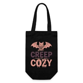 Cozy, Horror, Aesthetics, Spooky, Cozy - Gift Bag for Bottles - black - Front