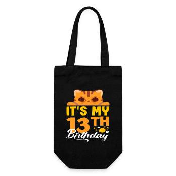 Mes amis chats du 13e anniversaire - Sac à bouteille - noir - Devant