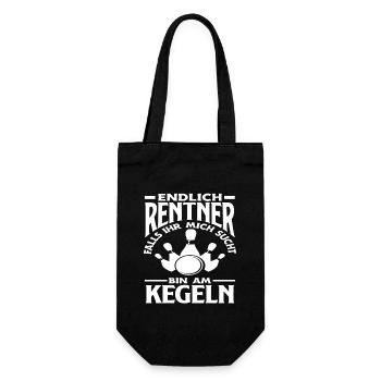 Enfin à la retraite am bowling temps libre - Sac à bouteille - noir - Devant