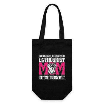 Labrador Retriever Enthusiast Mom The Animal Lover - Gift Bag for Bottles - black - Front
