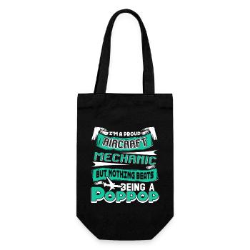 Aircraft Mechanic Proud Aircraft Mechanic - Gift Bag for Bottles - black - Front