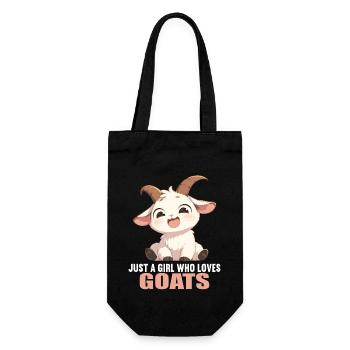goats goat - Gift Bag for Bottles - black - Front