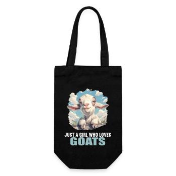 goats goat - Gift Bag for Bottles - black - Front