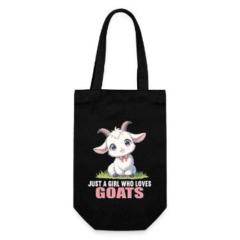 goats goat - Gift Bag for Bottles - black - Front