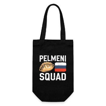 Pelmeni Cuisine russe - Sac à bouteille - noir - Devant