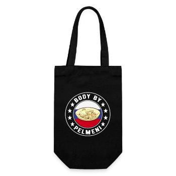 Pelmeni Cuisine russe - Sac à bouteille - noir - Devant