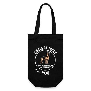 Circle Of Trust My German Shepherd loyalist - Gift Bag for Bottles - black - Front