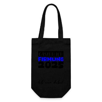 Confirmation 2025 livre d'or cadeau filles garçons - Sac à bouteille - noir - Devant