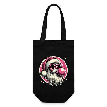 Cool Sigma Santa Christmas Style - Gift Bag for Bottles - black - Front