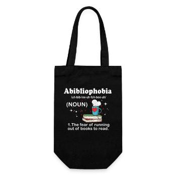 Abibliophobie Rat de bibliothèque Lecture de livres - Sac à bouteille - noir - Devant