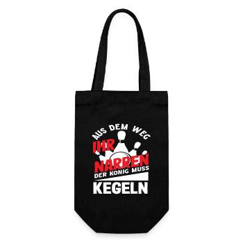 Au bowling, vous trompez le roi - Sac à bouteille - noir - Devant