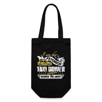 Taxi Driver Psychotic Taxi Driver - Gift Bag for Bottles - black - Front