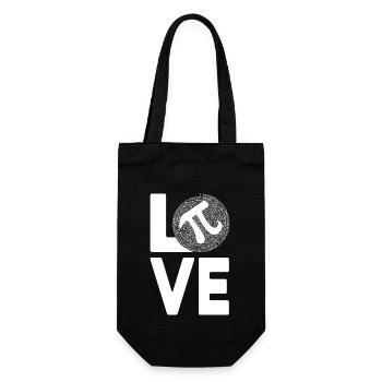 Pi Day Love Pi Funny Math - Gift Bag for Bottles - black - Front