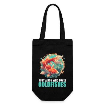 poisson rouge - Sac à bouteille - noir - Devant