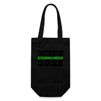 Communion 2025 Livre d’or Cadeau Fille Garçons - Sac à bouteille - noir - Devant
