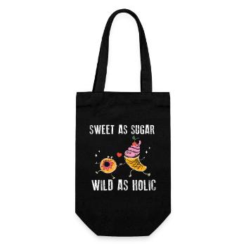 Passionné de sucreries sucrées - Sac à bouteille - noir - Devant
