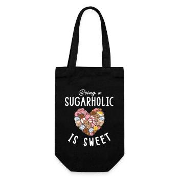 Sugarholic Sweets Sugar Candy Enthusiast - Gift Bag for Bottles - black - Front