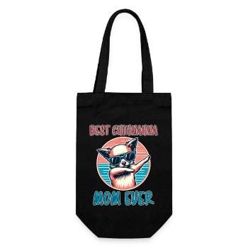 Chihuahua Disant Maman Drôle Chihuahua Cadeau - Sac à bouteille - noir - Devant