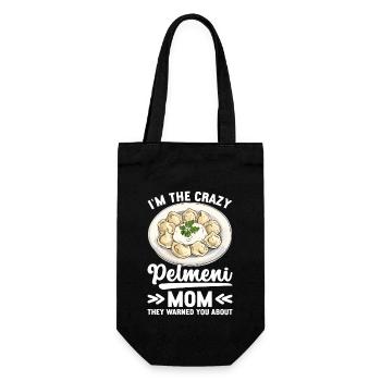Pelmeni Russian Cuisine - Gift Bag for Bottles - black - Front