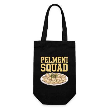 Pelmeni Cuisine russe - Sac à bouteille - noir - Devant