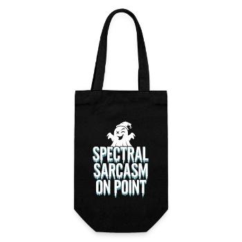 Paranormal Comedy Funny Ghost Humor Lighthearted - Gift Bag for Bottles - black - Front
