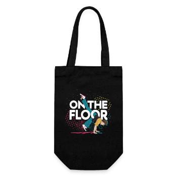Sur le sol - Conception Breakdance Cool - Sac à bouteille - noir - Devant