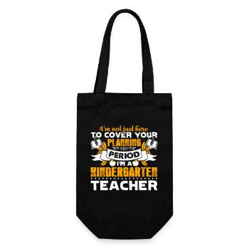 I am A Kindergarten Teacher - Gift Bag for Bottles - black - Front