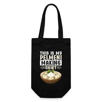 Pelmeni Russian Cuisine - Gift Bag for Bottles - black - Front