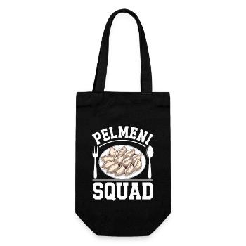 Pelmeni Cuisine russe - Sac à bouteille - noir - Devant