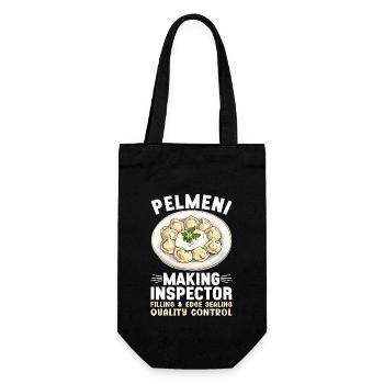 Pelmeni Cuisine russe - Sac à bouteille - noir - Devant