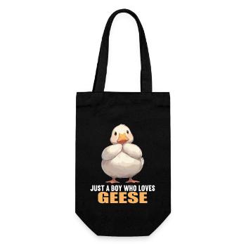 geese goose - Gift Bag for Bottles - black - Front