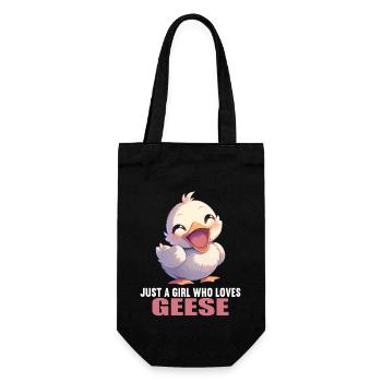 geese goose - Gift Bag for Bottles - black - Front