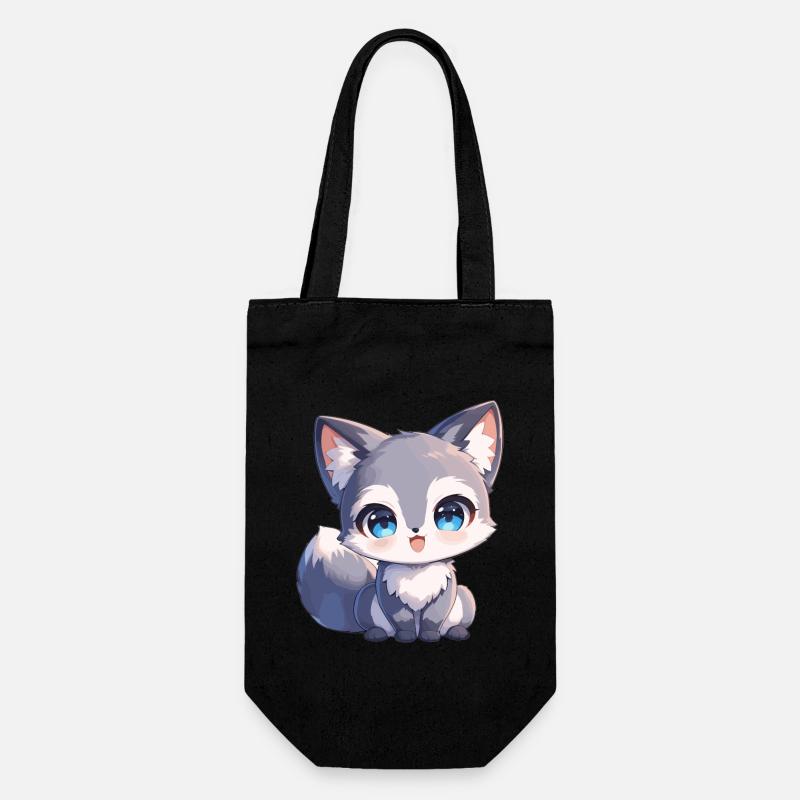 Renards gris Renard gris - Sac à bouteille - noir