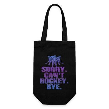 Sorry Can't Hockey Bye Hockey Lover - Gift Bag for Bottles - black - Front