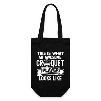 Croquet Awesome Croquet Player Looks Like - Gift Bag for Bottles - black - Front