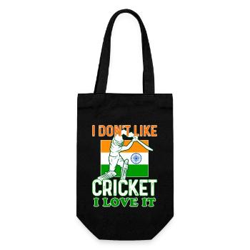 Je n’aime pas le cricket, j’adore ça, le cricket indien - Sac à bouteille - noir - Devant
