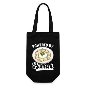 Pelmeni Cuisine russe - Sac à bouteille - noir - Devant