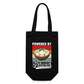 Pelmeni Russian Cuisine - Gift Bag for Bottles - black - Front