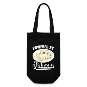 Pelmeni Russian Cuisine - Gift Bag for Bottles - black - Front