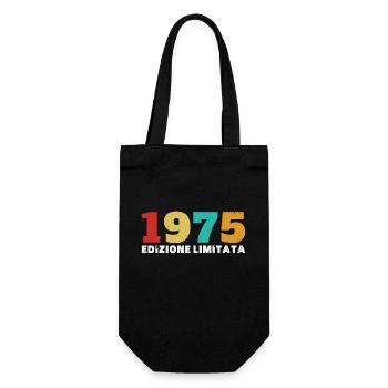1975 Vintage Rétro Anniversaire - Sac à bouteille - noir - Devant