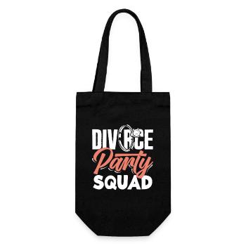 Scheidung Party Squad Feier Scheidung - Geschenkbeutel für Flaschen - Schwarz - Vorne