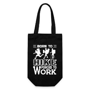 Hiking Born to Hike Forced To Work - Gift Bag for Bottles - black - Front